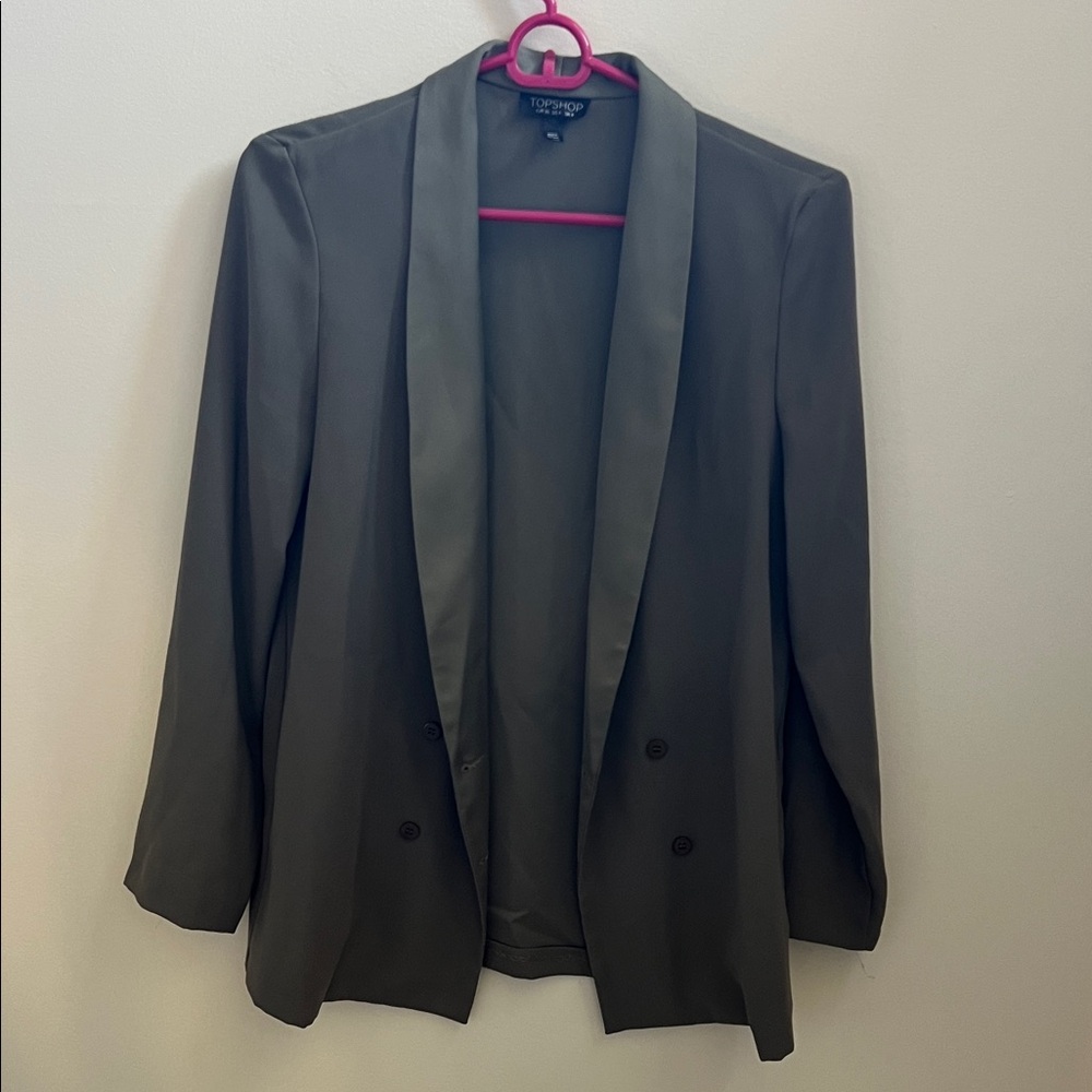 Topshop Olive Green Blazer